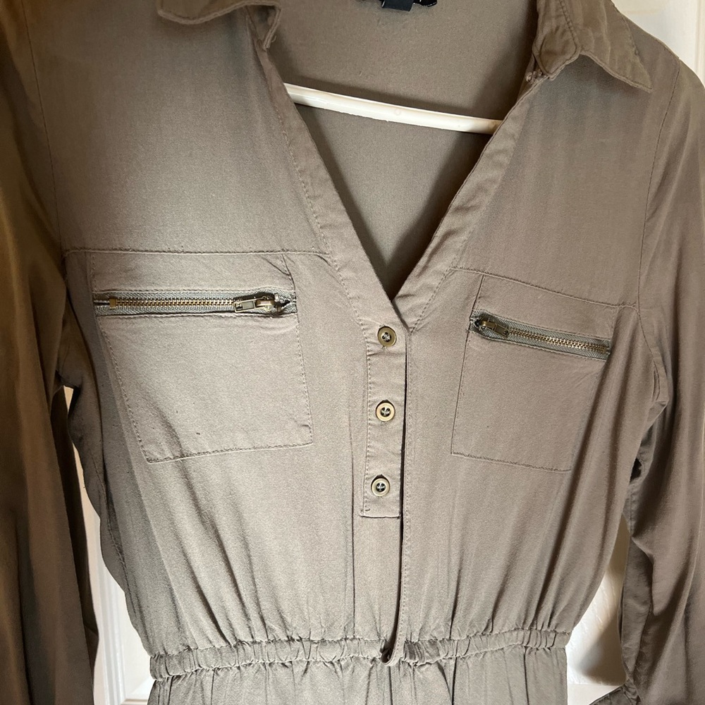 Olive green dress